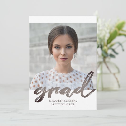 Moderne Afstuderen van het Manuscript van het Afst Kaart (Staand voorkant)