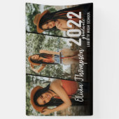 Moderne Afstuderen van het Zwart  van de Foto van  Spandoek (Verticaal)