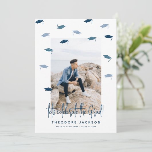 Moderne Afstuderen viering Afstuderen Kaart (Staand voorkant)