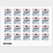 Moderne Afstuderen Vierkante Sticker (Vel)