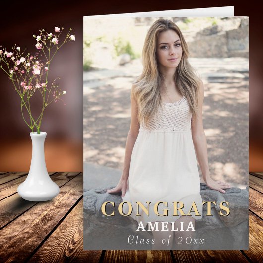 Moderne Afstuderen Volledige foto Kaart