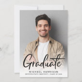 Moderne Afstuderen voor bestreken script Aankondiging (Voorkant)