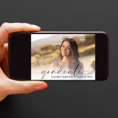 Moderne Afstuderen voor bestreken script Aankondiging