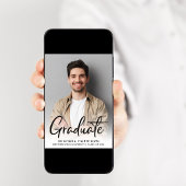 Moderne Afstuderen voor bestreken script Aankondiging