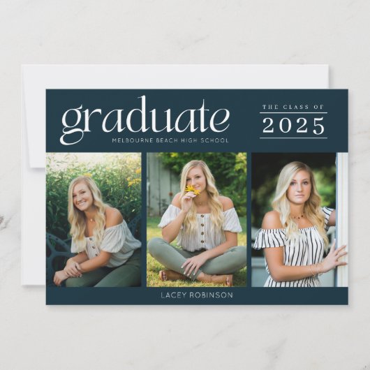 Moderne Afstuderen voor drie foto's op de middelba (Voorkant)
