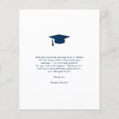 Moderne Afstuderen voor fotobudget Hartelijk dank (Achterkant)