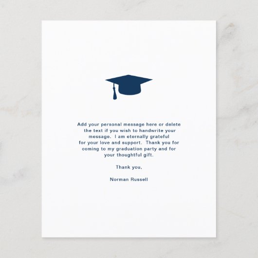 Moderne Afstuderen voor fotobudget Hartelijk dank (Achterkant)