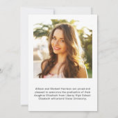 Moderne Afstuderen voor fotocollage 8 Aankondiging (Achterkant)