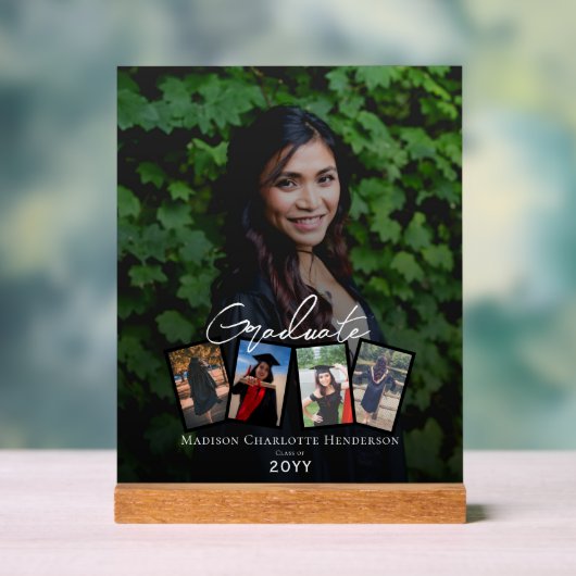 Moderne Afstuderen voor fotocollage Acryl Bord (Neutraal)