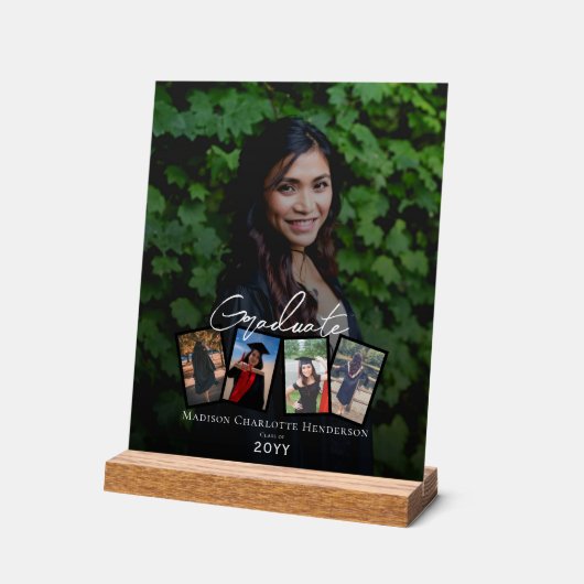 Moderne Afstuderen voor fotocollage Acryl Bord (Hoek)