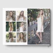 Moderne Afstuderen voor fotocollage en monogram Gastenboek (Achterkant)