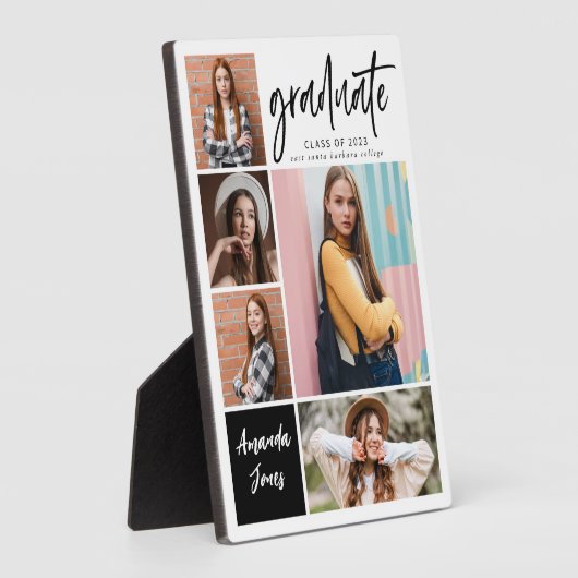 Moderne Afstuderen voor fotocollage Fotoplaat (Zijkant)