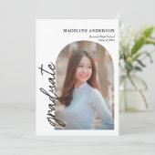 Moderne Afstuderen voor fotocollage Kaart (Staand voorkant)