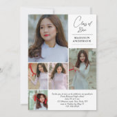 Moderne Afstuderen voor fotocollage Kaart (Achterkant)