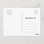 Moderne Afstuderen voor handschrift Dank u Briefka Briefkaart (Achterkant)