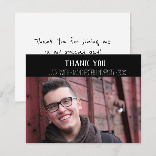 Moderne Afstuderen voor handschrift - Hartelijk da (Voorkant / Achterkant)