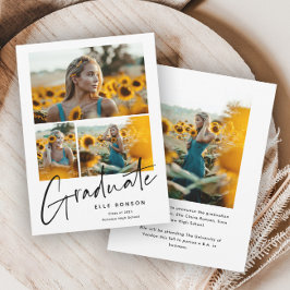 Moderne Afstuderen voor het verzamelen van foto's  Aankondiging