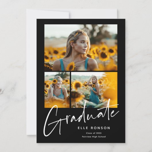 Moderne Afstuderen voor het verzamelen van foto's  Aankondiging (Voorkant)