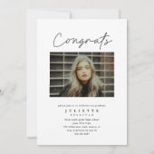 Moderne Afstuderen voor het verzamelen van foto's  Kaart (Achterkant)