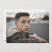 Moderne Afstuderen voor kalligrafie Foto Aankondiging (Voorkant)