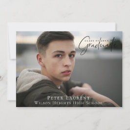 Moderne Afstuderen voor kalligrafie Foto Aankondiging