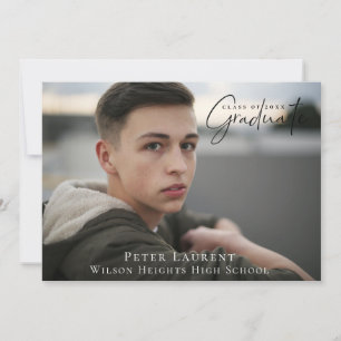 Moderne Afstuderen voor kalligrafie Foto Aankondiging