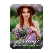 Moderne Afstuderen voor kalligrafie Foto Magneet (Verticaal)