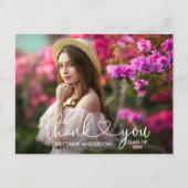 Moderne Afstuderen voor kalligrafie Hartelijk dank Briefkaart (Voorkant)