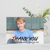 Moderne Afstuderen voor koelen - Hartelijk dank Aankondiging (Staand voorkant)