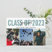 Moderne Afstuderen voor middelbaar fotocollage Aankondiging (Staand voorkant)