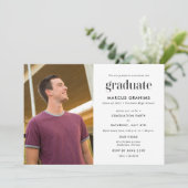Moderne Afstuderen voor middelbare school Kaart (Staand voorkant)