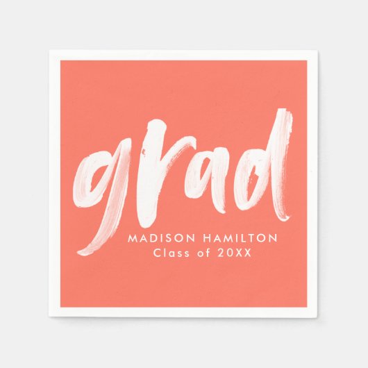 Moderne Afstuderen voor penseel script Servet (Voorkant)