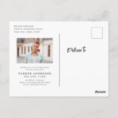 Moderne Afstuderen voor penseelscript Briefkaart (Achterkant)