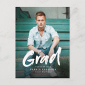 Moderne Afstuderen voor penseelscript Briefkaart (Voorkant)