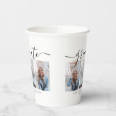 Moderne Afstuderen voor Script Calligraphy 3 Foto Papieren Bekers (Links)