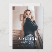 Moderne Afstuderen voor stijlvol script voor fotoc Aankondiging (Voorkant)