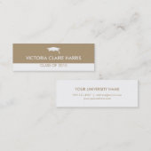 Moderne afstuderen voor tapeklek contactkaartje (Voorkant / Achterkant)