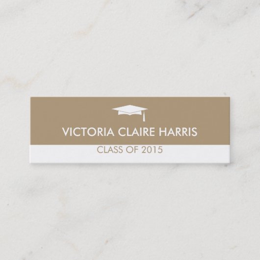 Moderne afstuderen voor tapeklek contactkaartje (Voorkant)