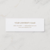 Moderne afstuderen voor tapeklek contactkaartje (Achterkant)