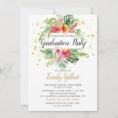 Moderne Afstuderen voor tropische houtvlies Foto Kaart (Voorkant)