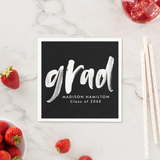 Moderne Afstuderen voor zwart-wit penseel Servet (Insitu)