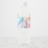 Moderne Afstuderen  Waterfles Etiket (Achterkant)