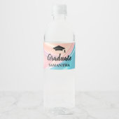 Moderne Afstuderen  Waterfles Etiket (Voorkant)