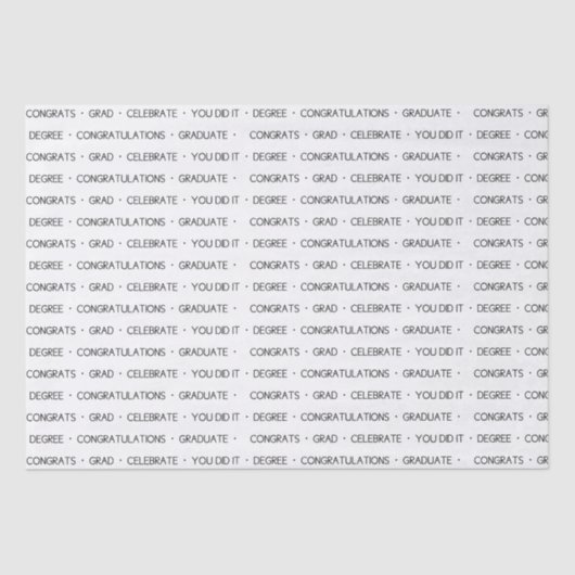 Moderne Afstuderen weefselpapier Tissuepapier (Voorkant)