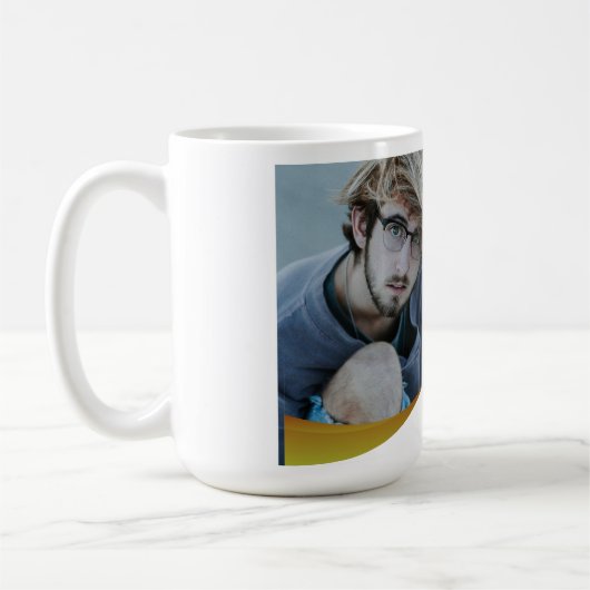 Moderne Afstuderen witgouden golf Koffiemok (Links)