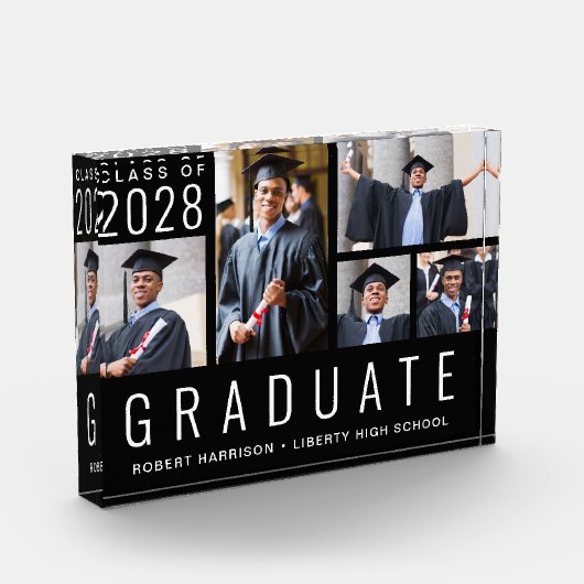 Moderne Afstuderen zwart Fotoblokken (Links)