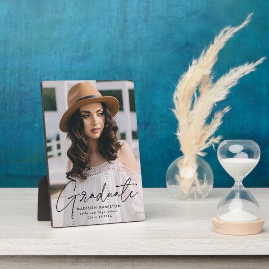 Moderne Afstuderen zwarte Afstuderen van het Manus Fotoplaat (Zijkant)