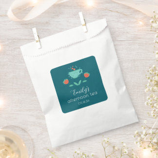 Moderne–Afternoon Tea Party Favor Tas Bedankzakje