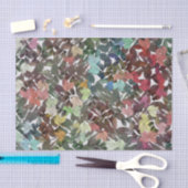 Moderne afvallende bladeren afdrukken in weefselpa tissuepapier (Craft)