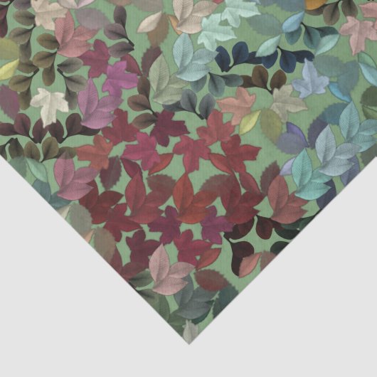 Moderne afvallende bladeren afdrukken in weefselpa tissuepapier (Detail)